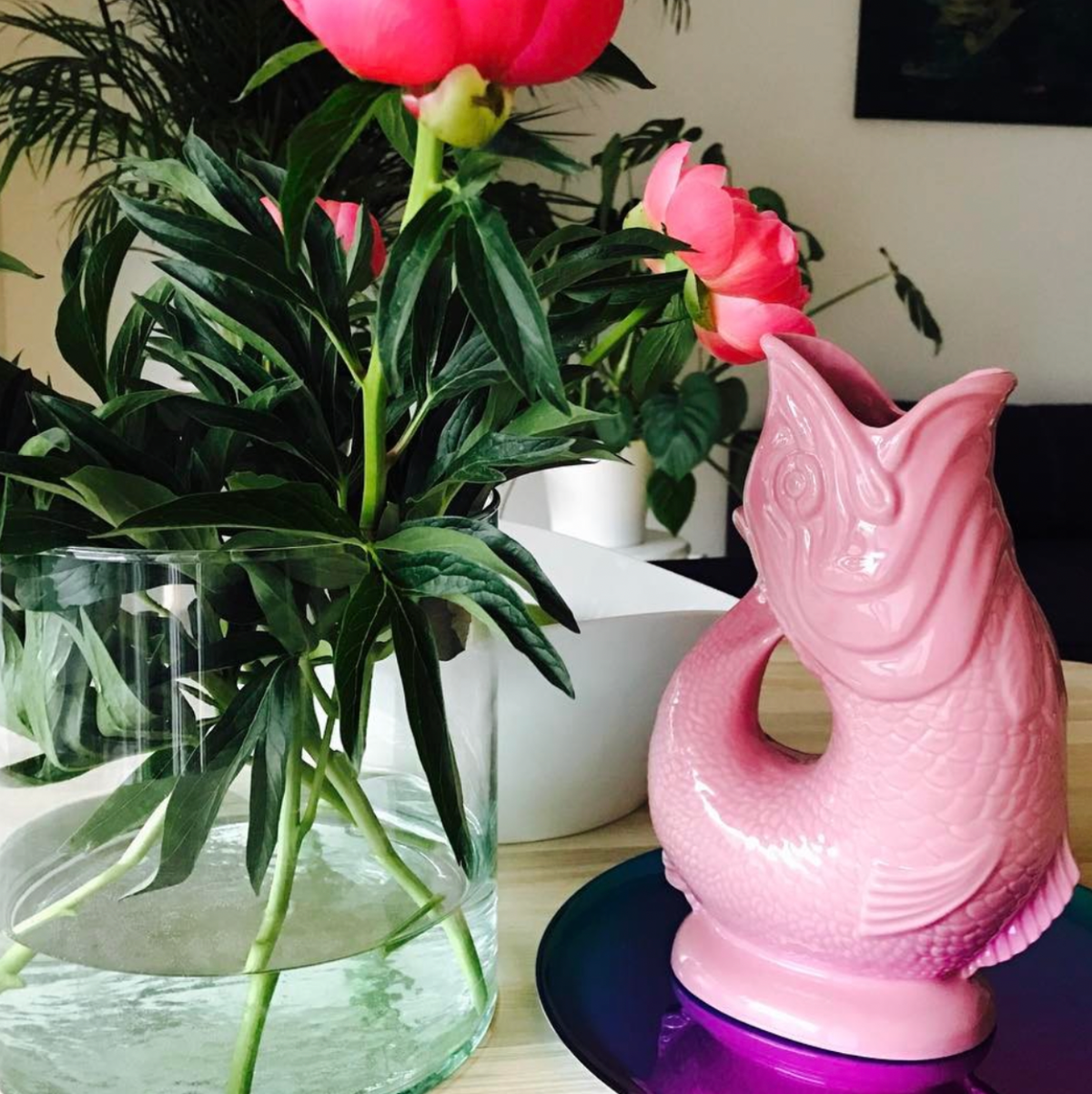 Pink Original Gluggle Jug pitcher vase