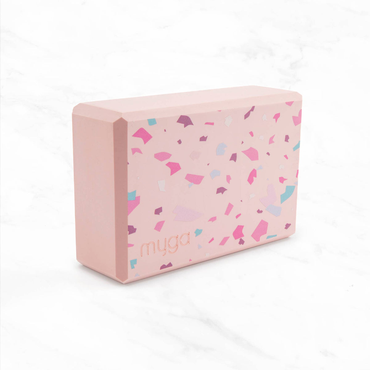 Printed Yoga Blocks: Terrazzo