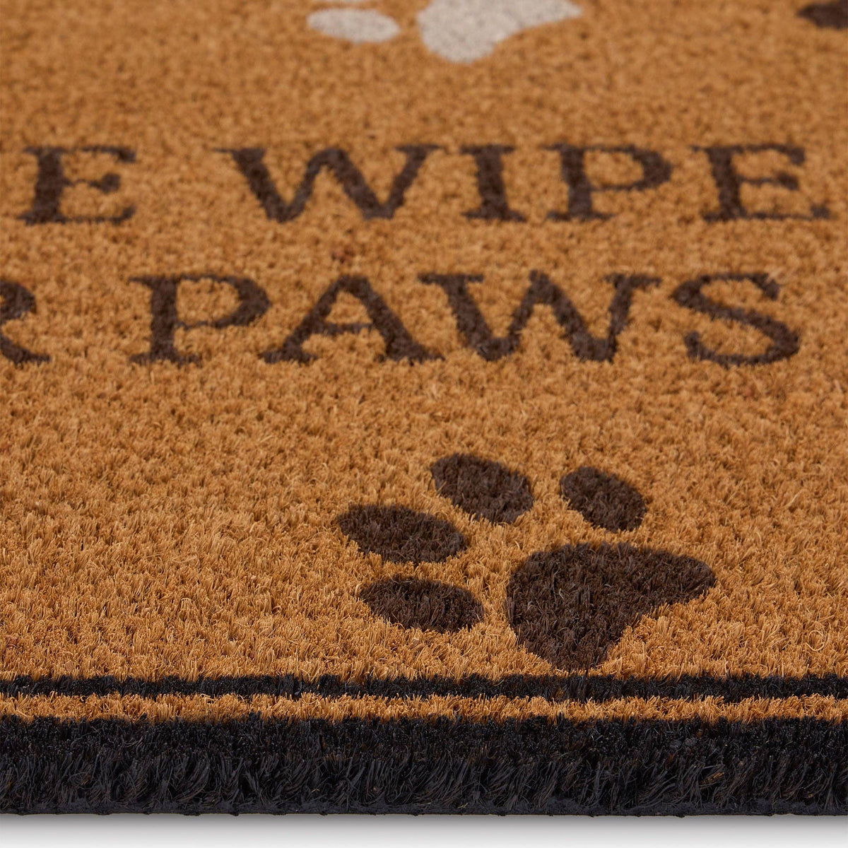 My Mat Printed Coir Wipe Your Paws Border: 45x75