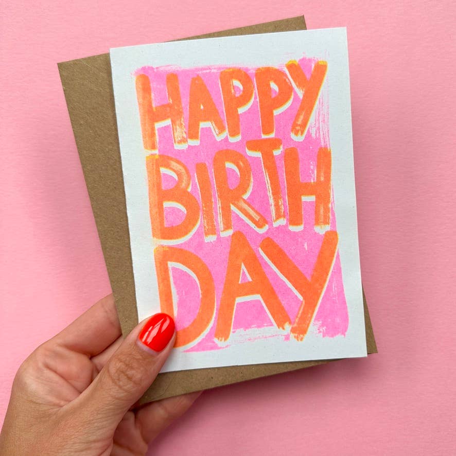 Greeting Card Birthday | Birthday Card: Black
