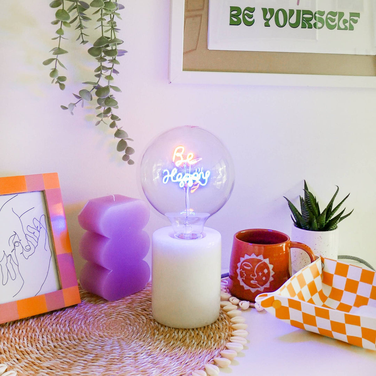 LED Text Light Bulbs- Screw Down