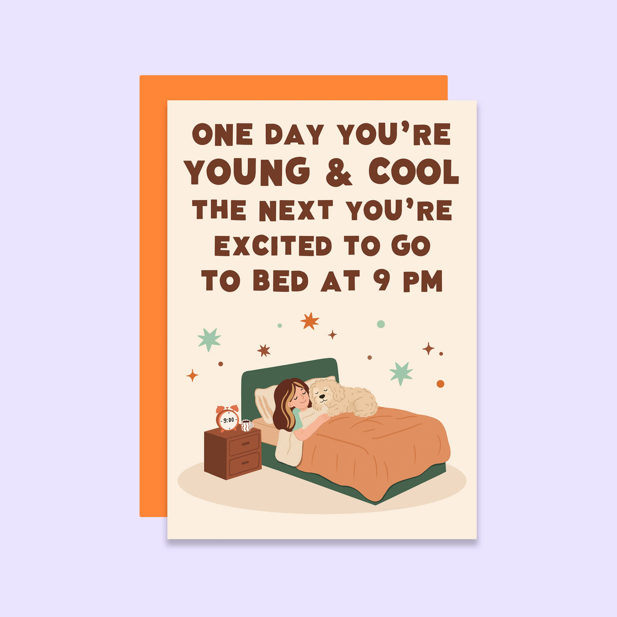 Early Bedtime Funny Birthday Card | Young & Cool
