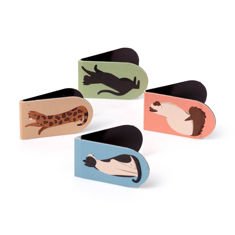 Feline Fine Cats (New) Magnetic Bookmark Set