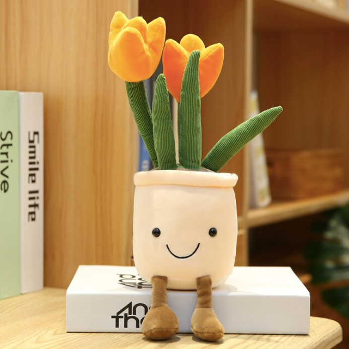 35cm Tulip Plush Toy: Red