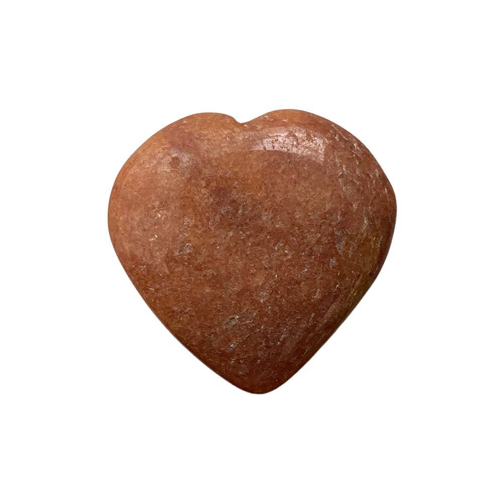 Small Crystal Heart, 3cm: Red Aventurine