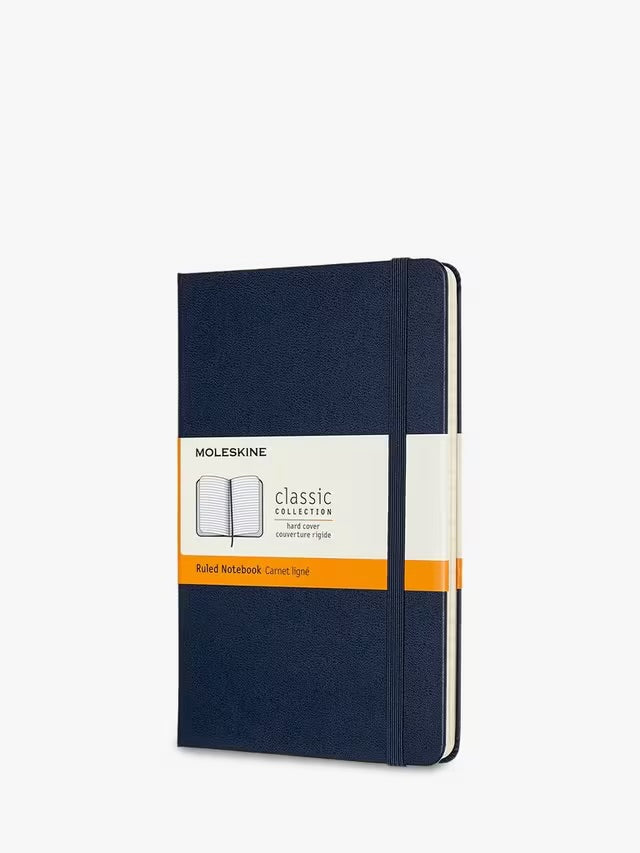 Moleskine Large Ruled Hardcover Notebook: Sapphire Blue