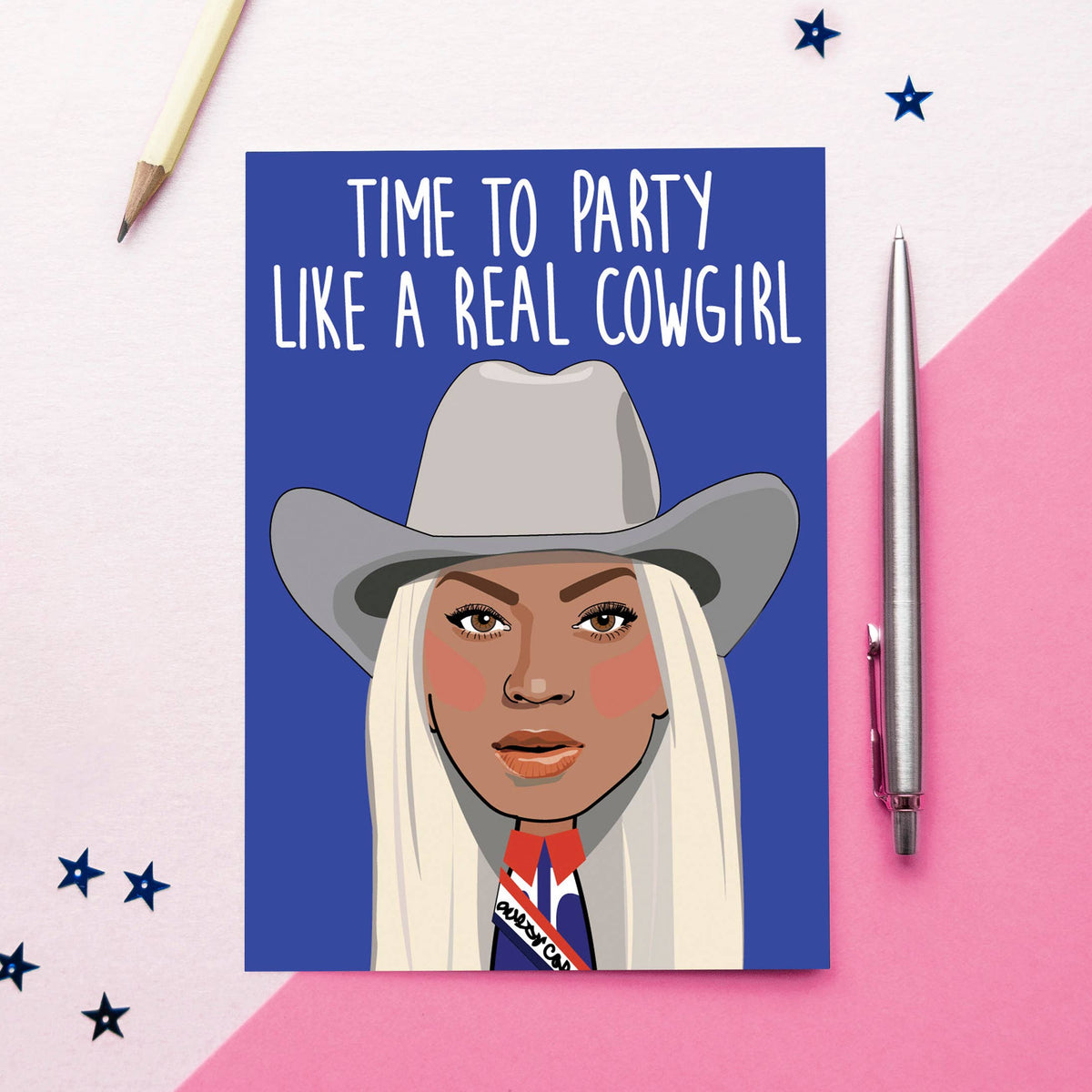 Cowboy Carter Birthday Card