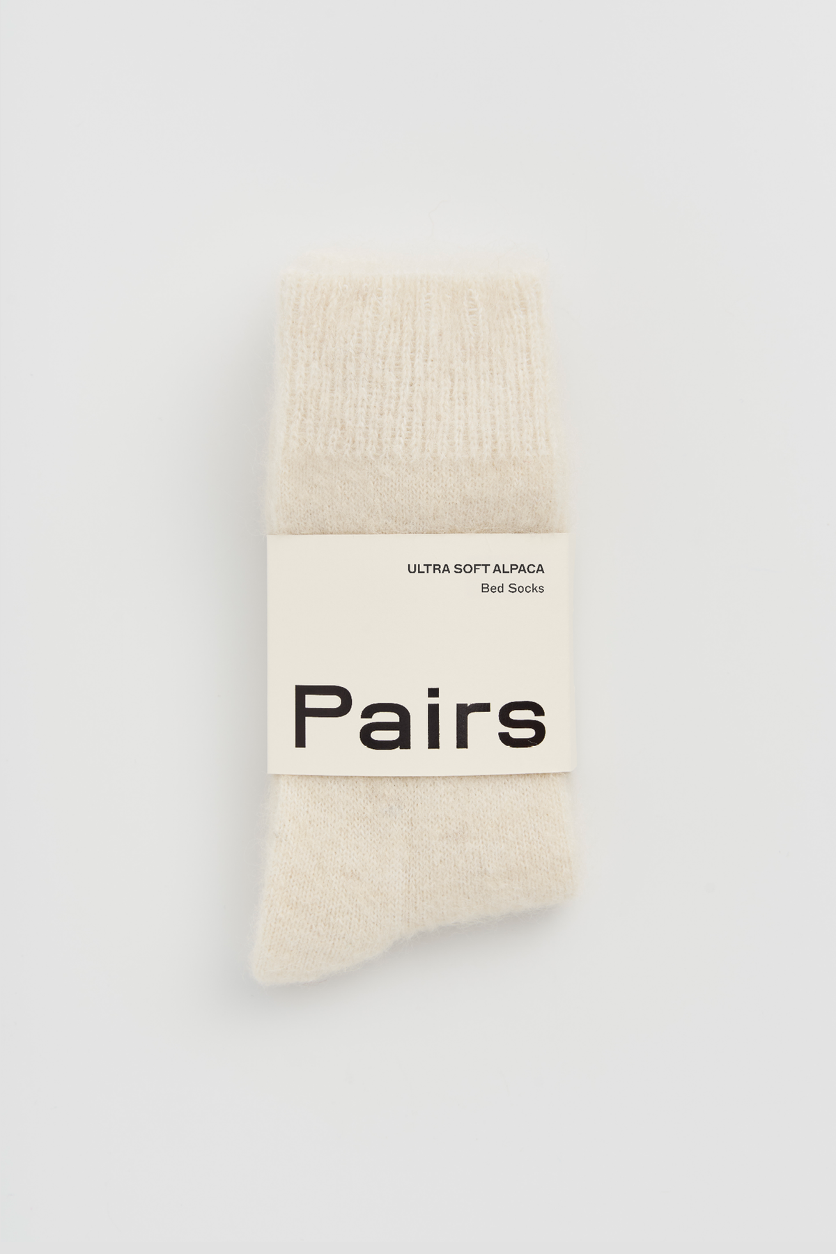 Clotted Cream Ultra Soft Alpaca Bed Socks: Large (UK 11-13)