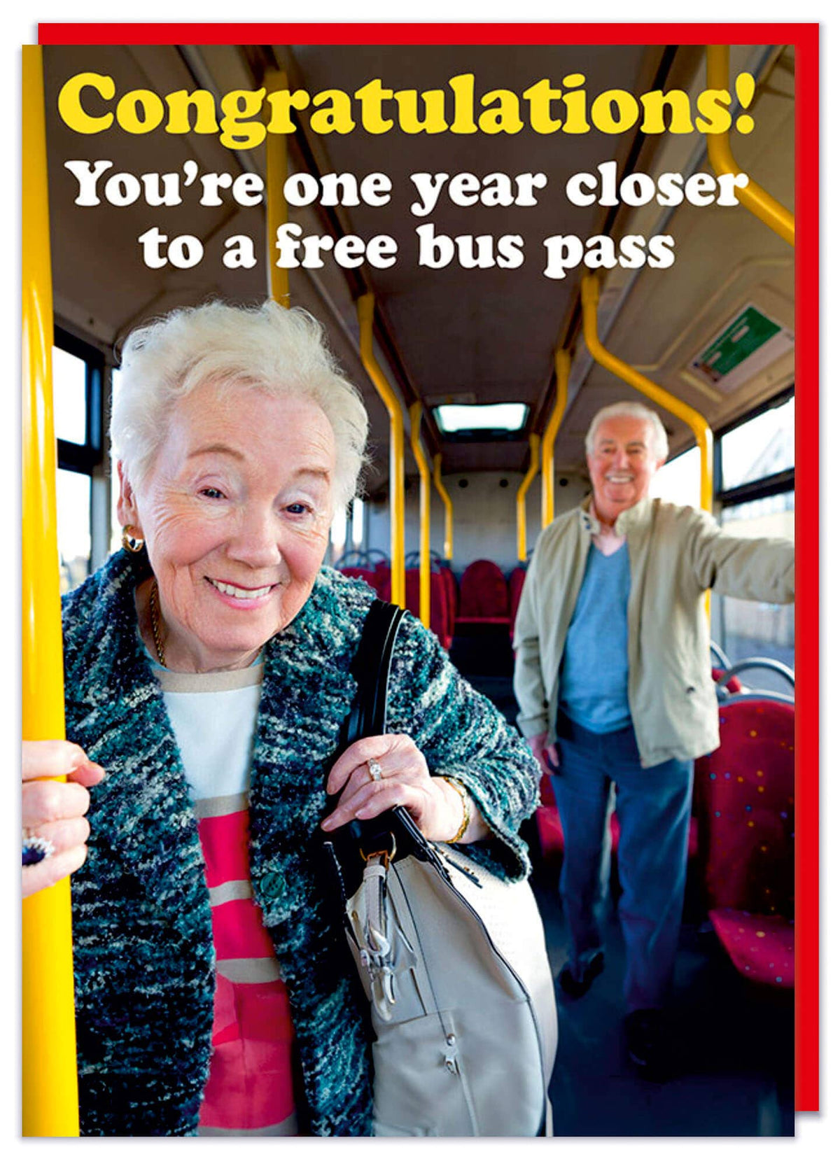 Free bus pass Greeting Card