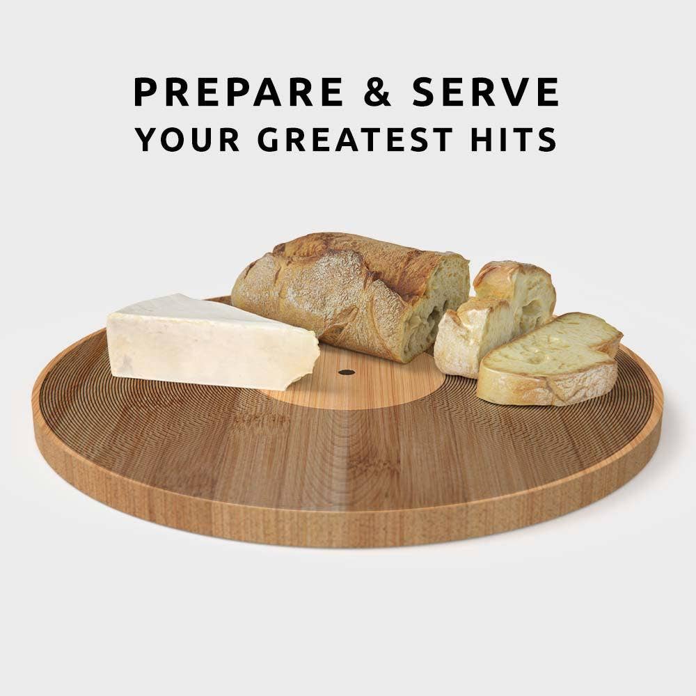 12&quot; Record Bamboo Chopping Board | Sustainable Cutting Board