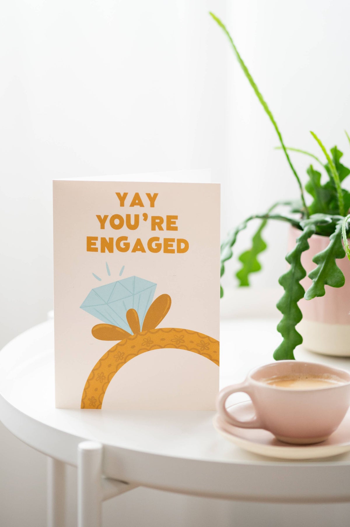 Yay You’re Engaged Card | Engagement Card | Ring Card