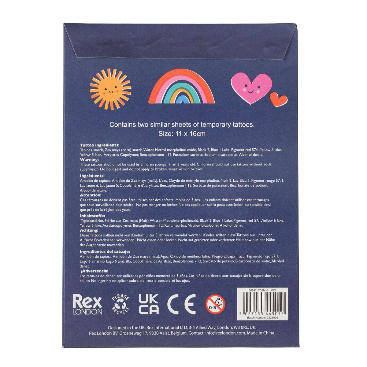 Temporary Tattoos - Cosmic Love