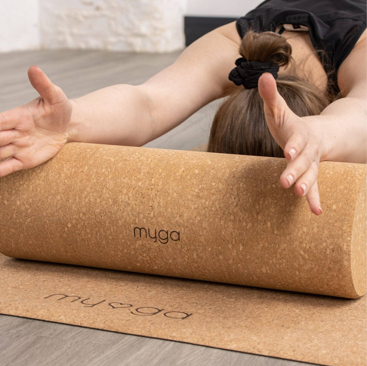 Natural Cork Fascia Massage Roller Available in 10 x 30cm and 15 x 45cm: 30cm