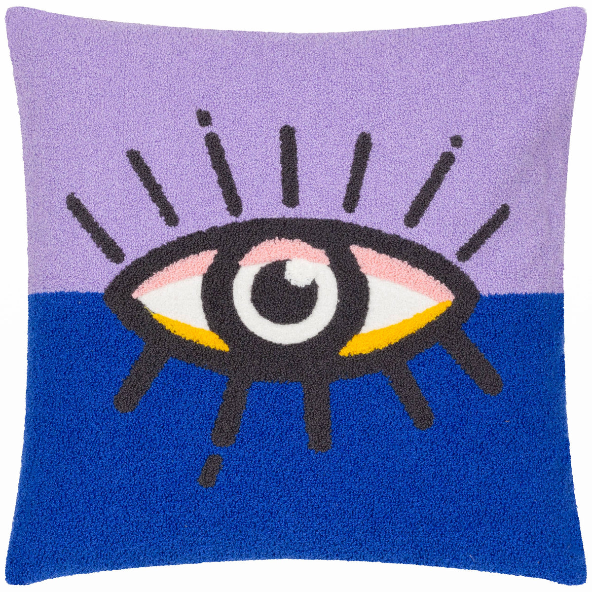 All Eyes On You Boucle Cushion Lilac/Blue