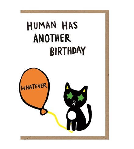 CAP9 Human Birthday - Greetings Card