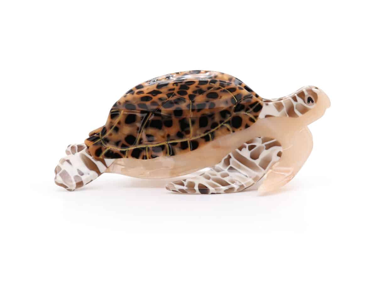 Beige Turle Novelty Hairclip