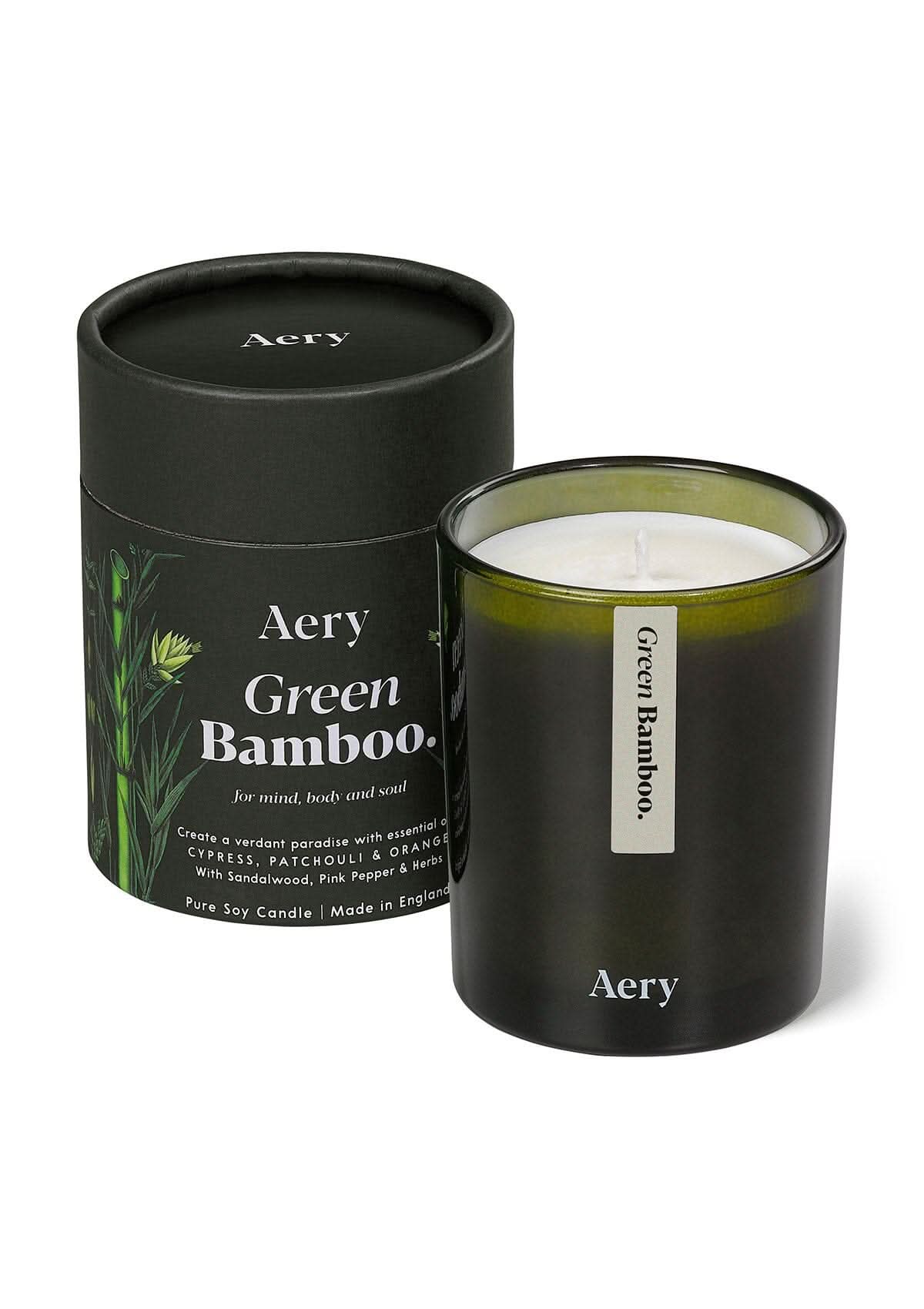 Botanical Green Bamboo Scented Candle