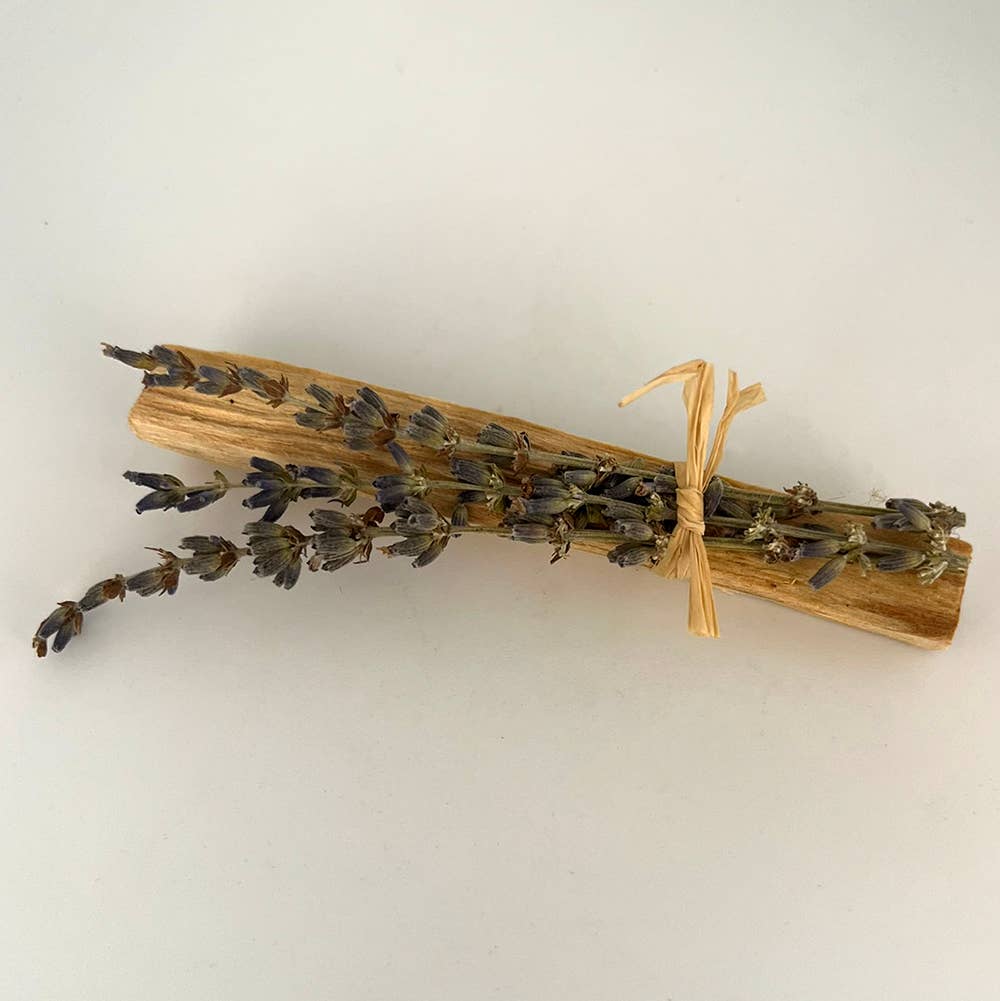 Mini Smudge Cluster, Palo Santo with Lavender 4&quot;