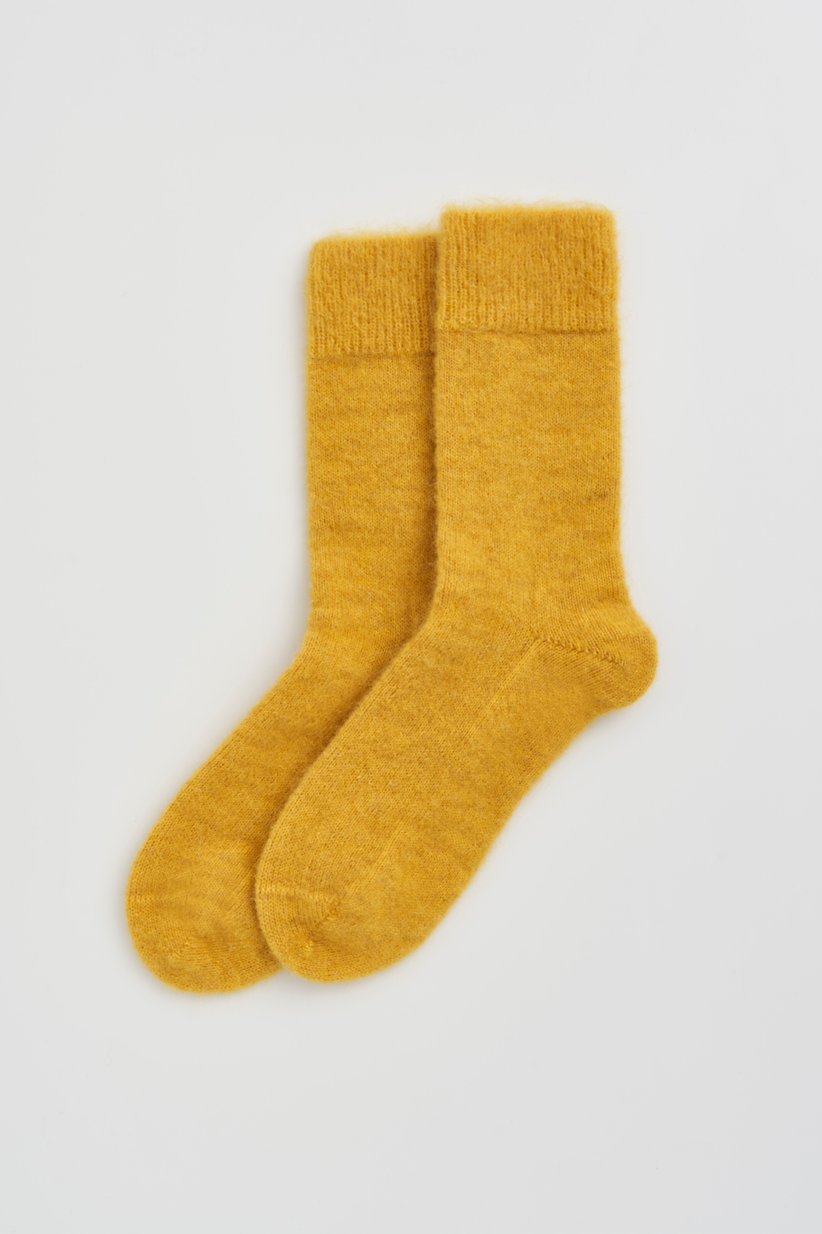 Dandelion Yellow Ultra Soft Alpaca Socks: Dandelion Yellow / Large (UK 11-13)