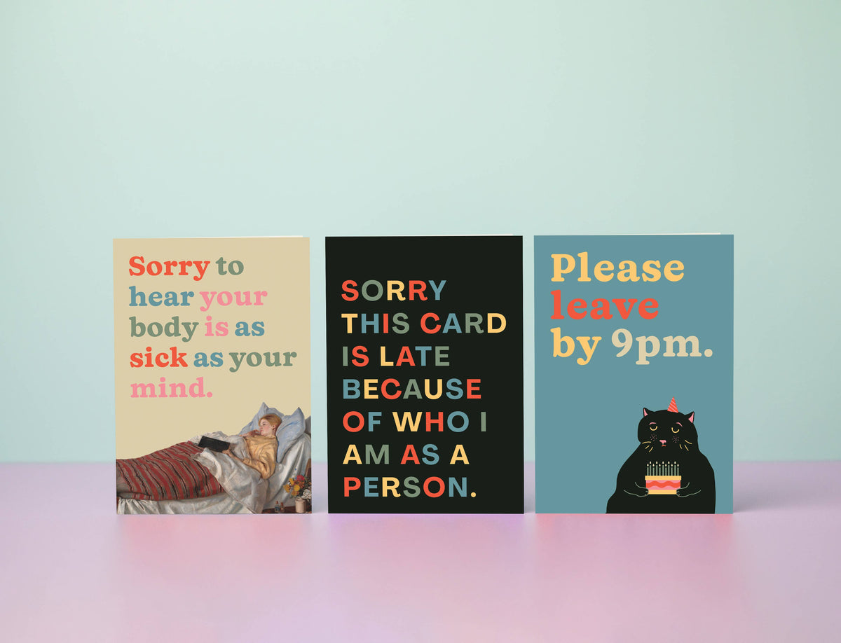 This Card Is Late Greeting Card