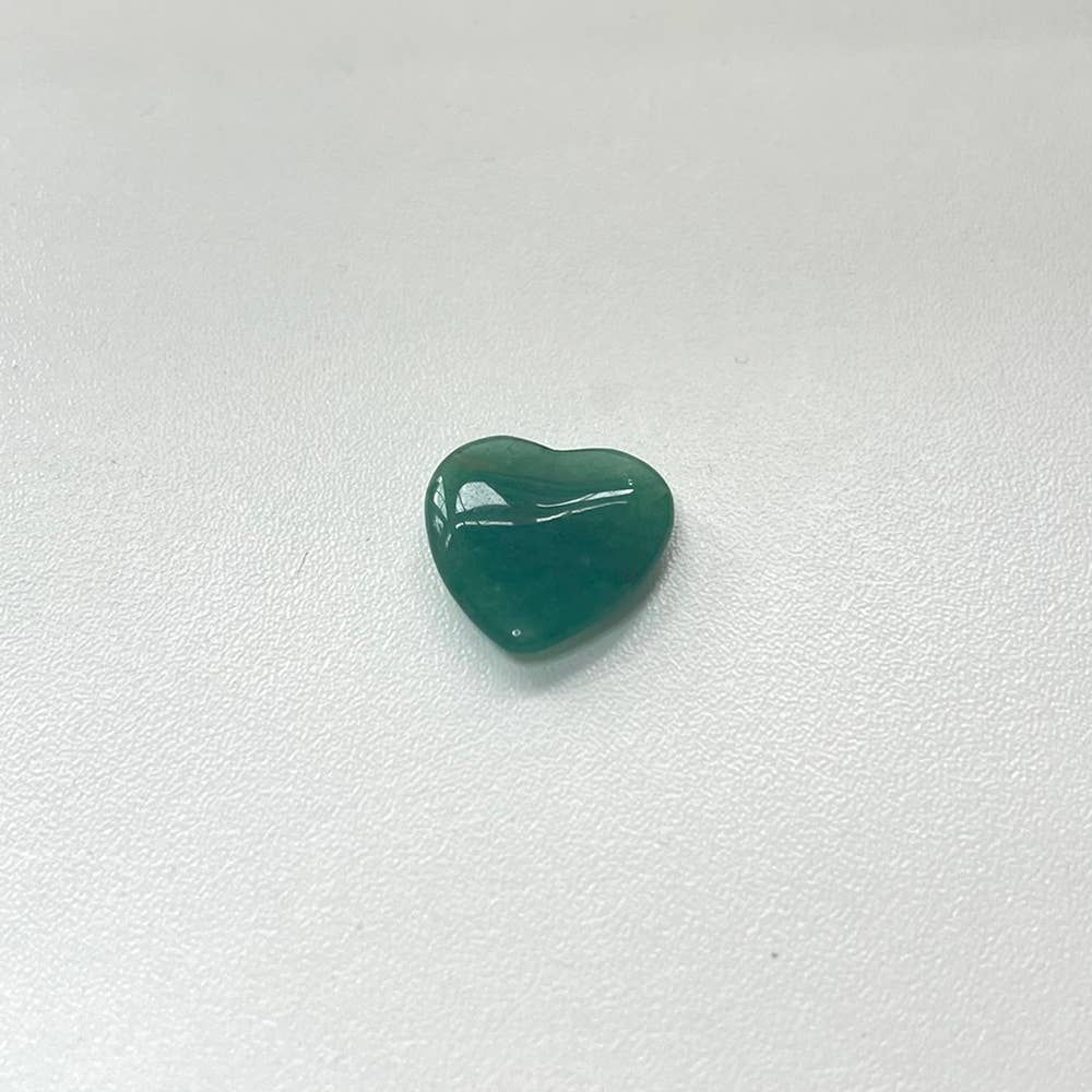 Mini Crystal Heart, 2cm: Green Aventurine