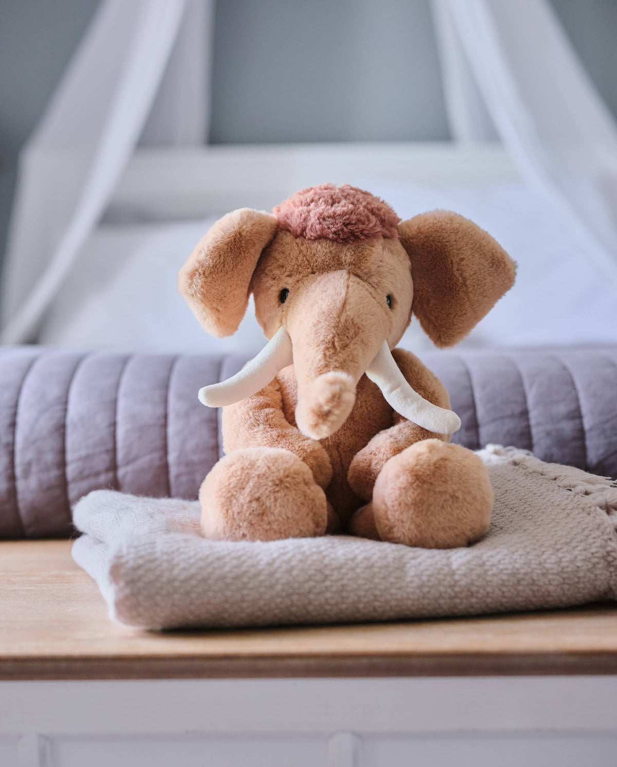 Wally Mammoth Oatmeal Brown Soft Plush Toy Teddy Bear