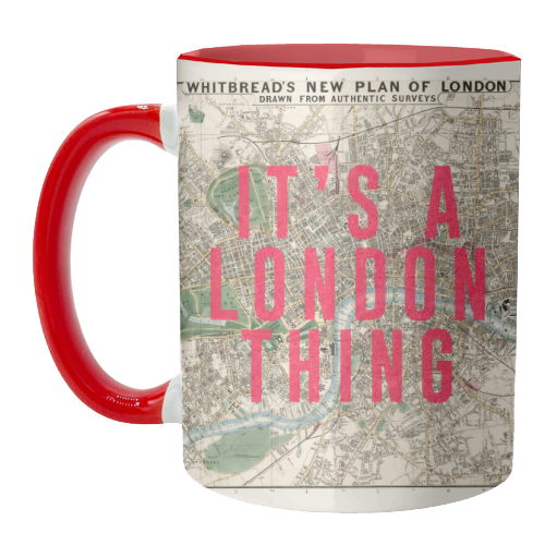Mugs 'It's a London thing': Mug Colour Inner & Handle 11Oz - Black