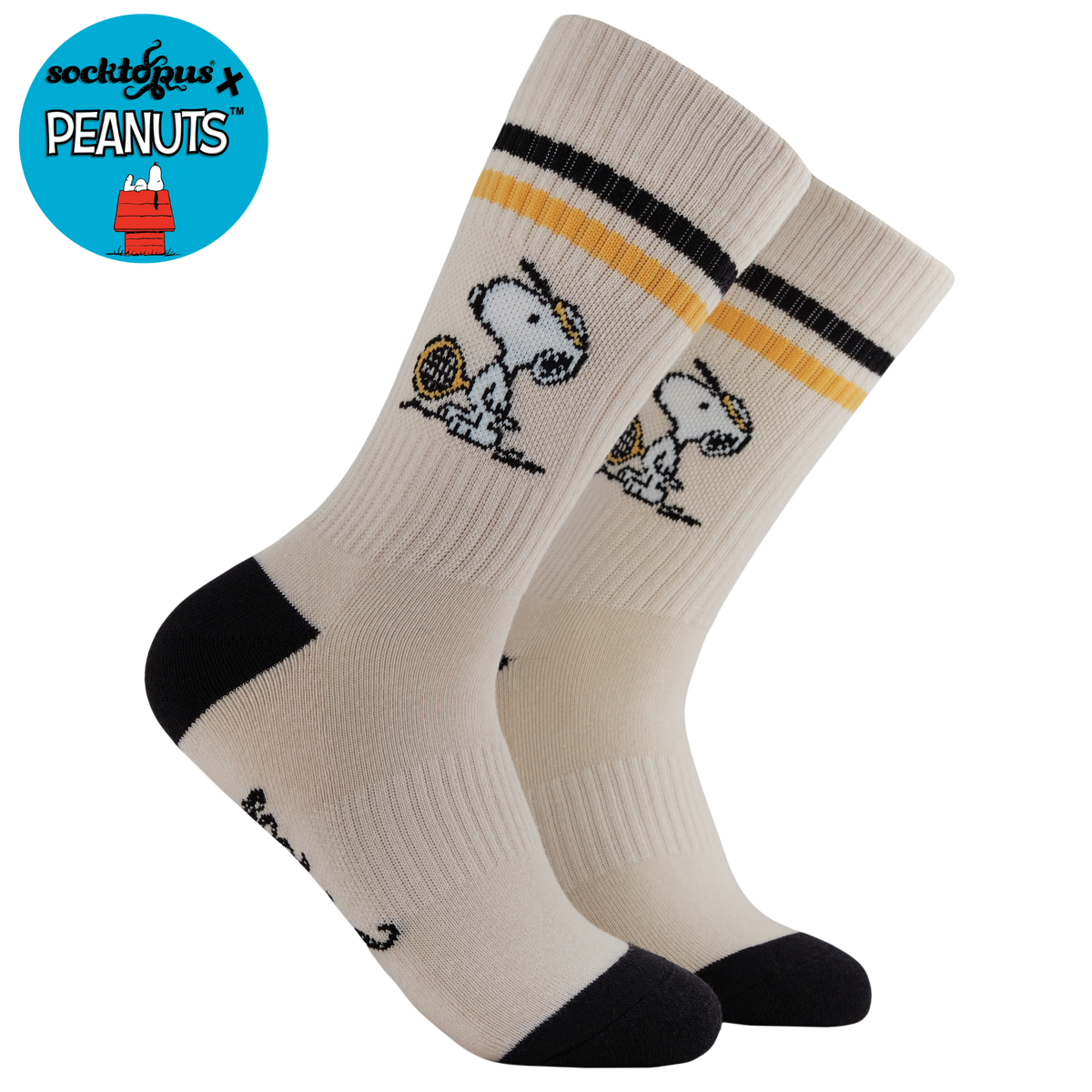 Tennis Athletic Socks - Peanuts: CREAM / ONE SIZE (UK 5-11 / EU 38-45 / US 7-12)