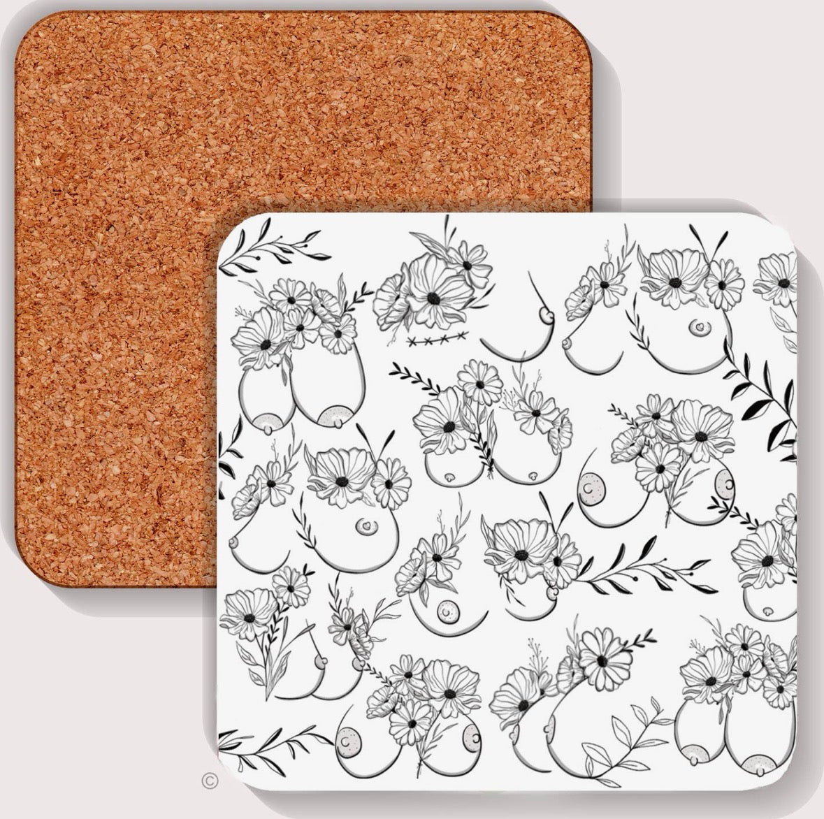 Blooming Boobs Coaster