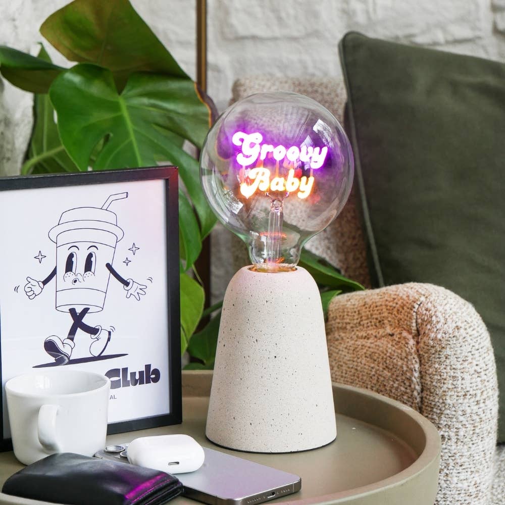 LED Text Light Bulbs- Screw Down