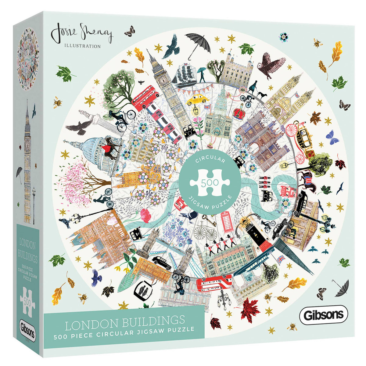 London Buildings 500 Piece Circular Jigsaw Puzzle