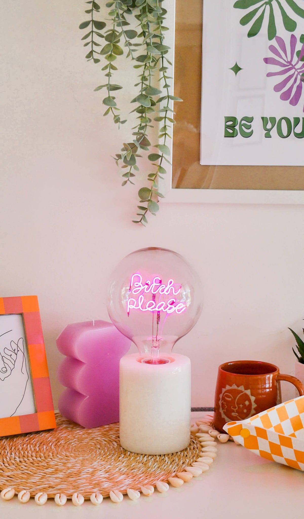 LED Text Light Bulbs- Screw Down