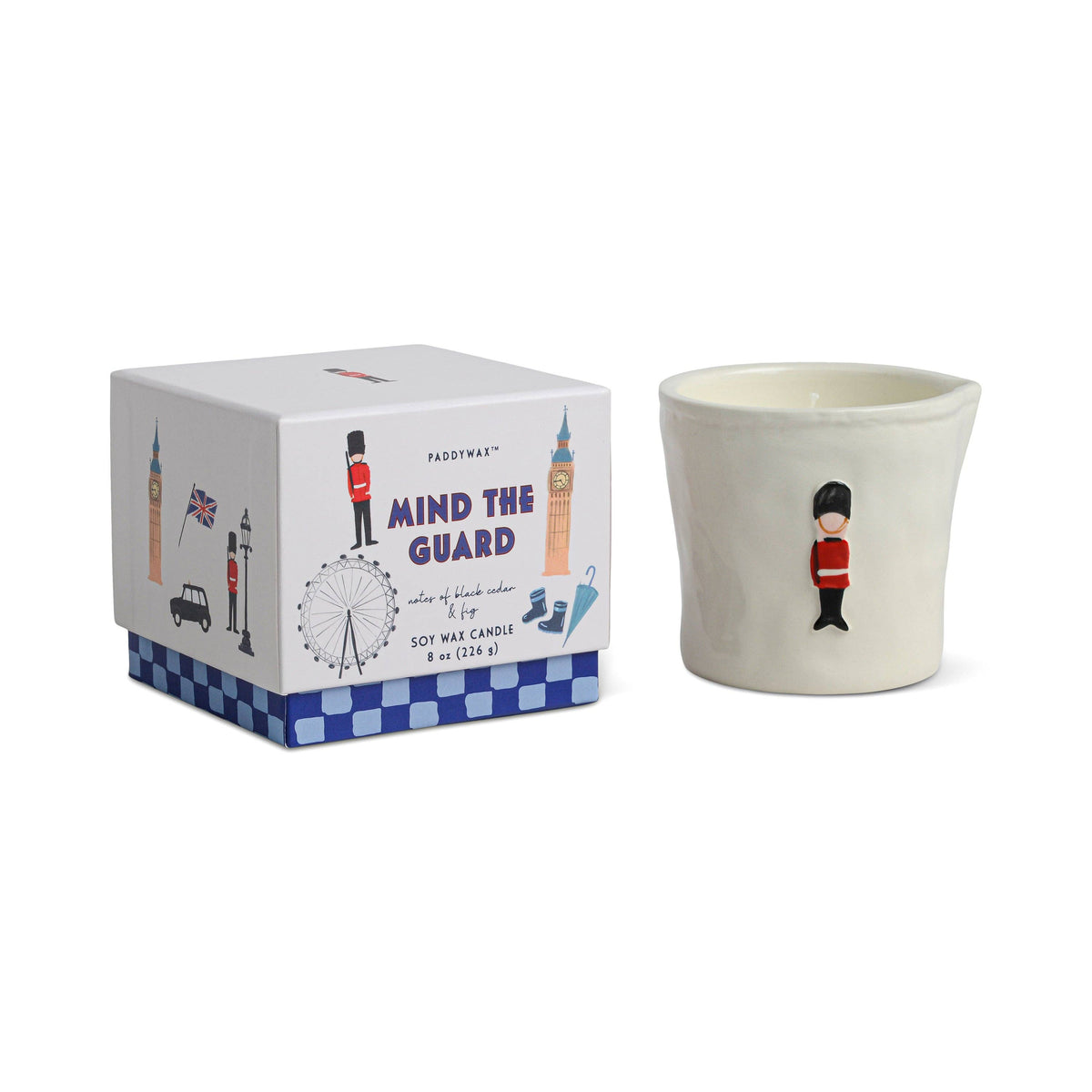 Paddywax Bistro 8oz/226g Guard Ceramic Candle - Mind The Guard