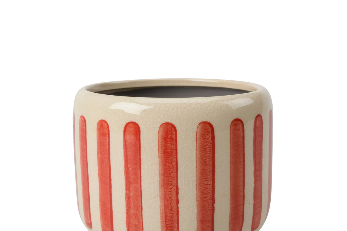 Collectors Indoor Pot 13cm Red Stripe