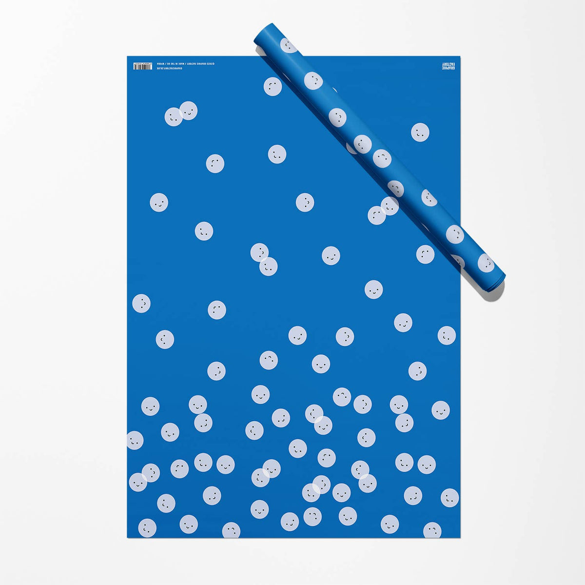 Smiles Gift Wrap Sheet | Wrapping Paper | Craft Paper | Blue