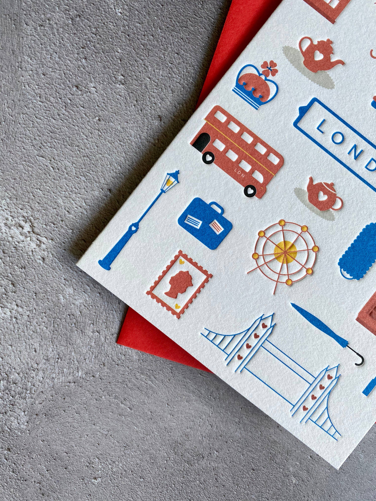 London Letterpress Card