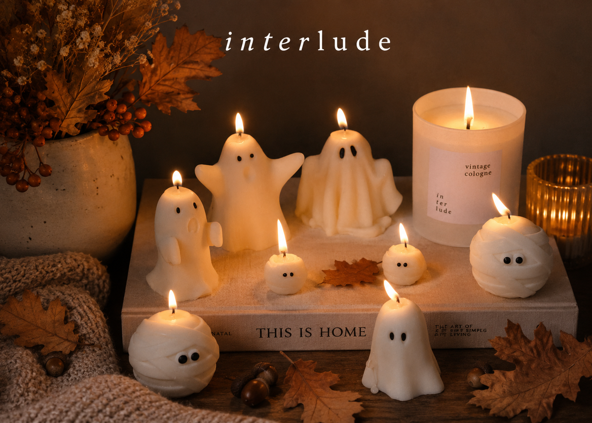 Ghost Candles / Halloween Candles: White / A