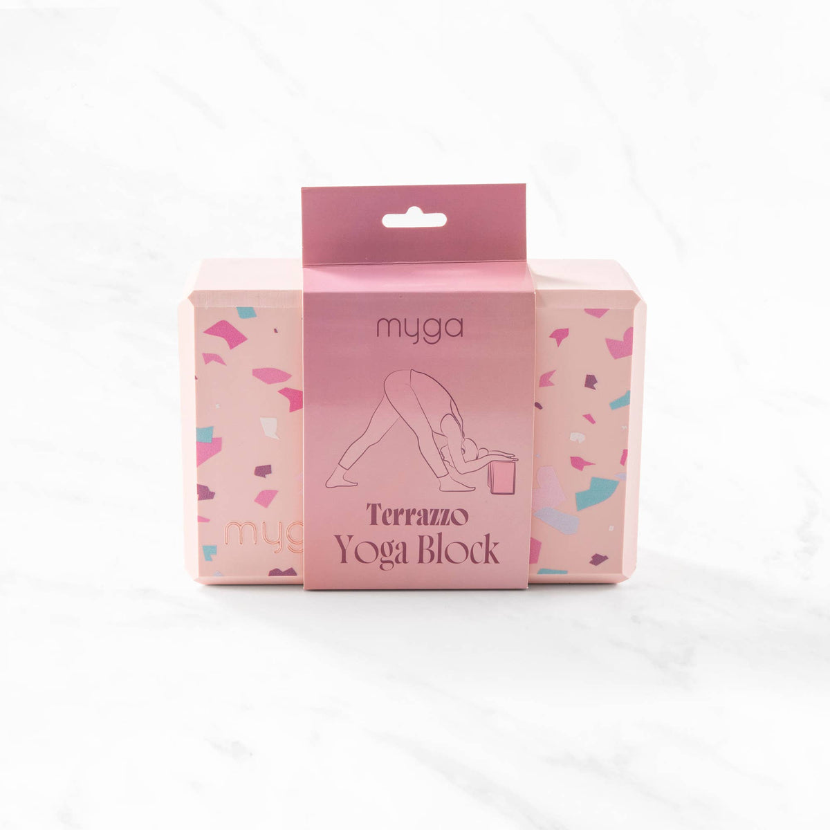 Printed Yoga Blocks: Terrazzo