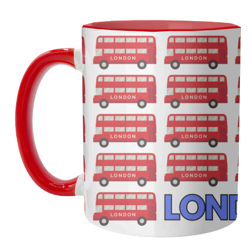 Mugs 'London Buses' by Lilly Rose