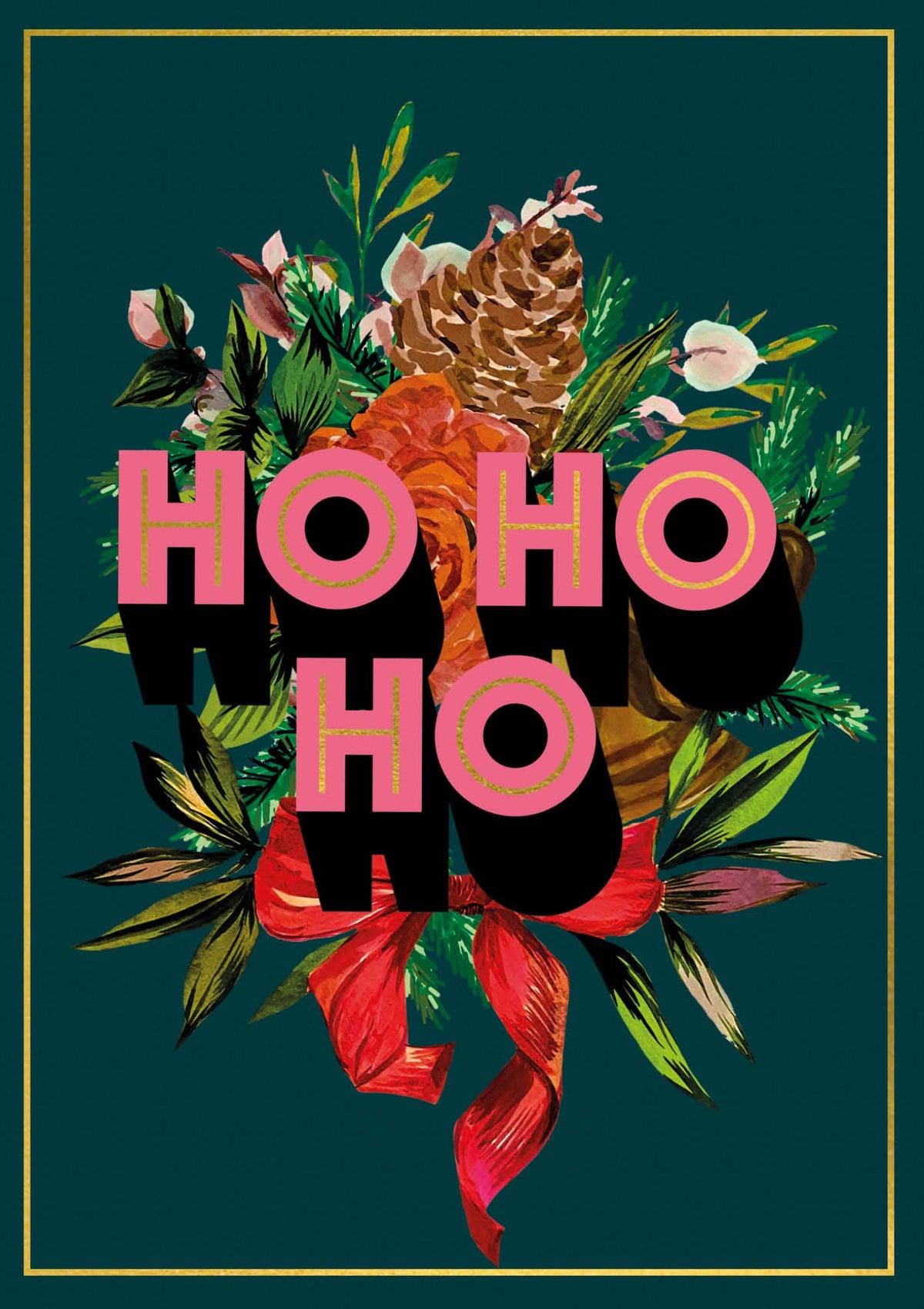 Ho Ho Ho Christmas Card