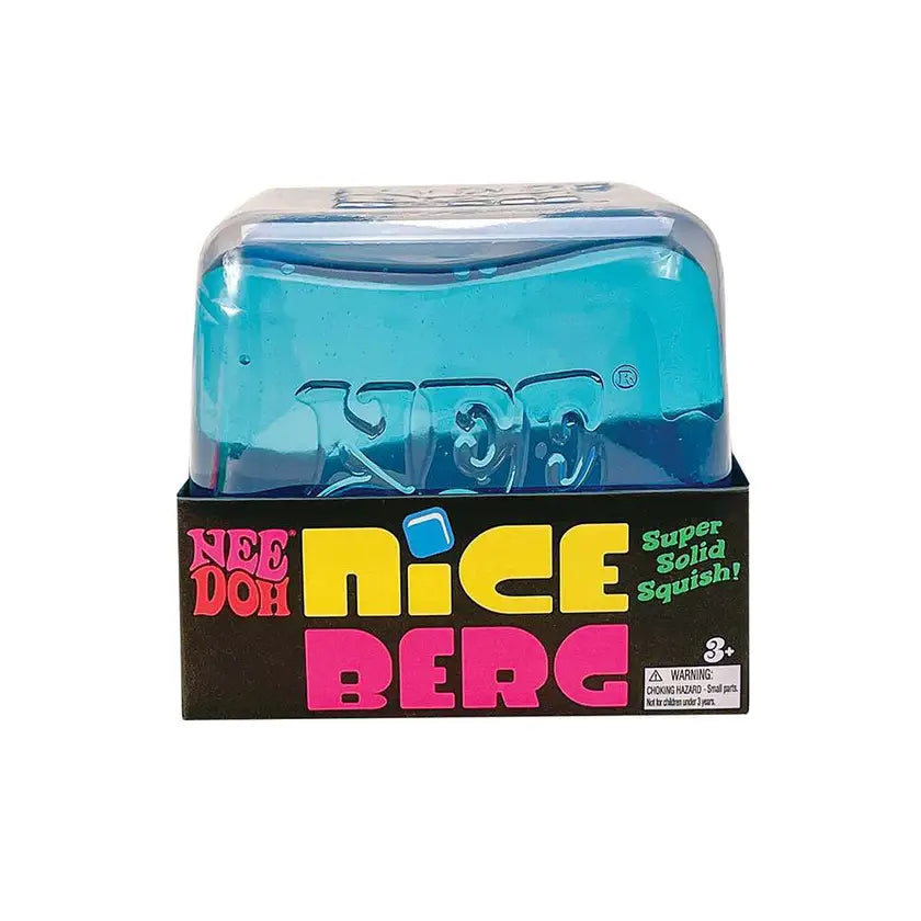 NeeDoh Niceberg Large Cube Solid Squish Fidget Toy