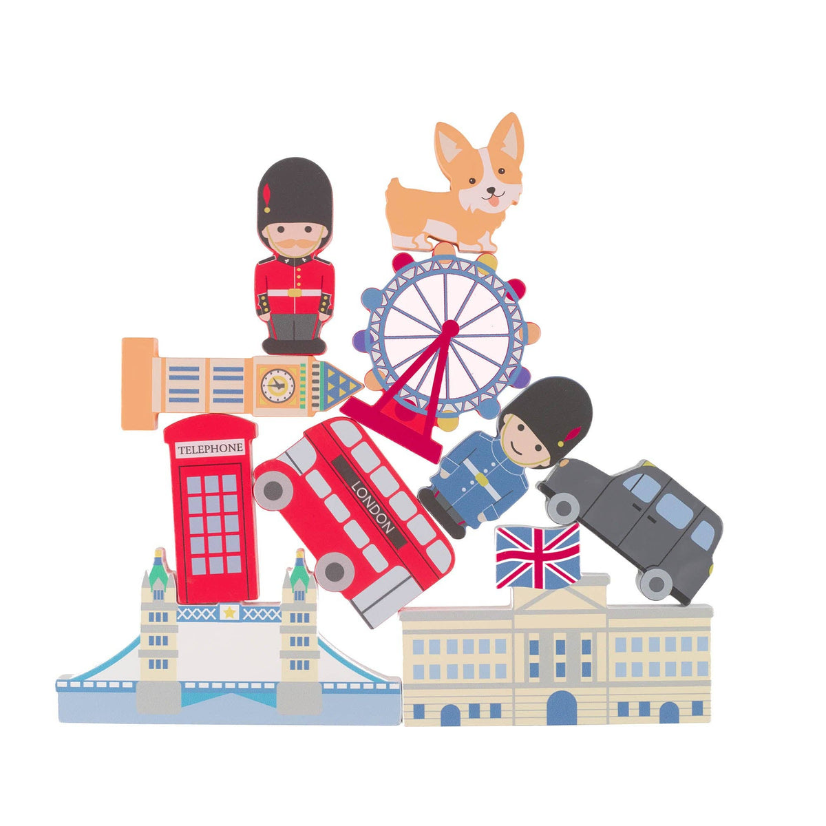 London Wooden Stacking Game