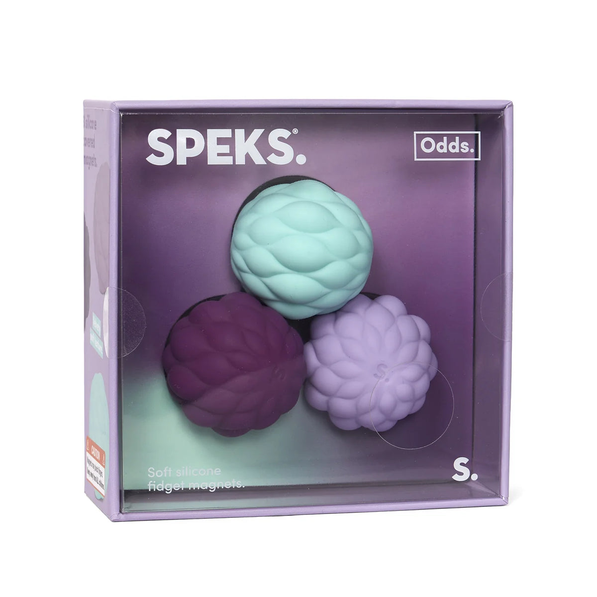 Odds Silicone Fidget Magnets - Vivid Mix 24 Units with Display - 6 of Each Colour