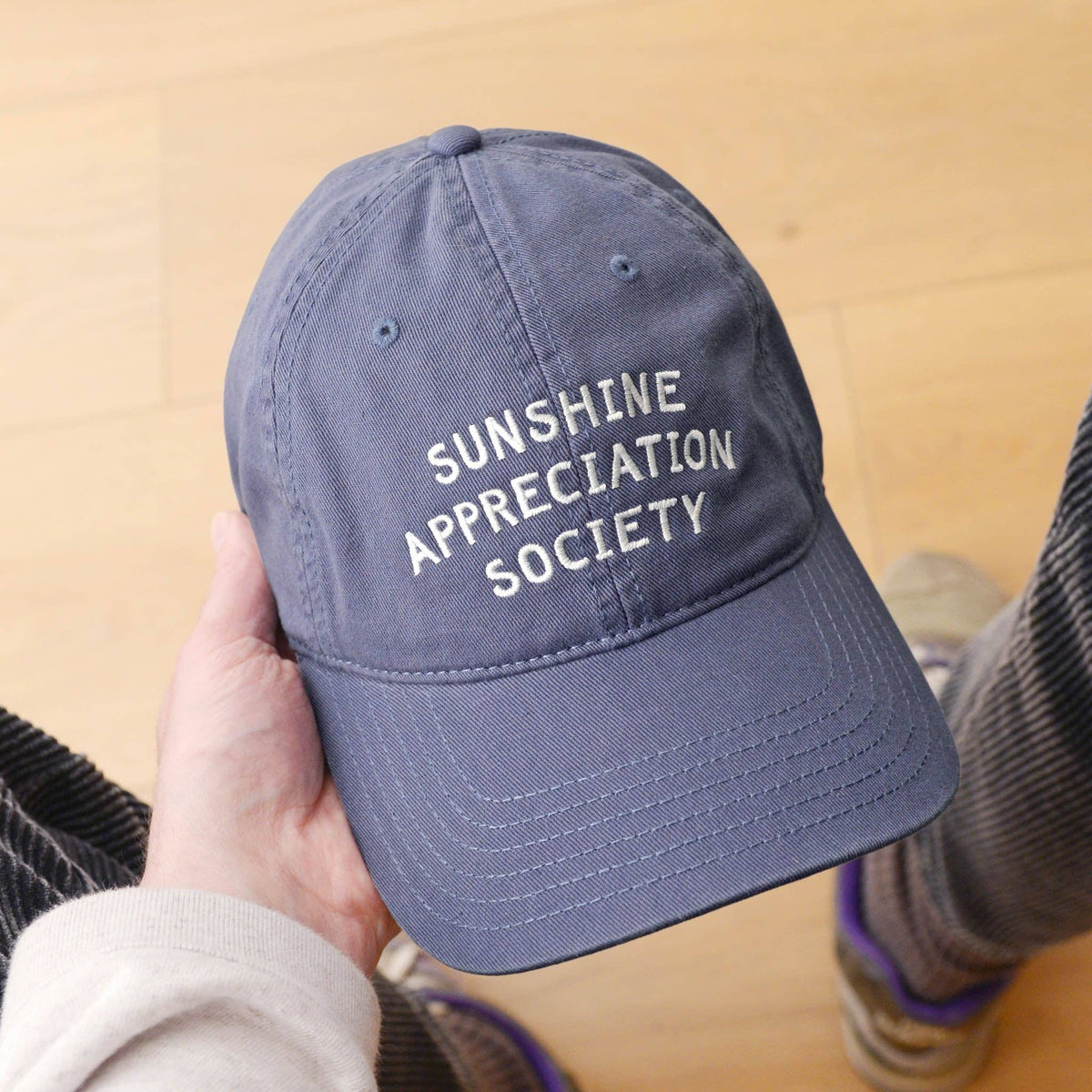 Sunshine Appreciation Society - Cotton Baseball Cap - Vintage Blue