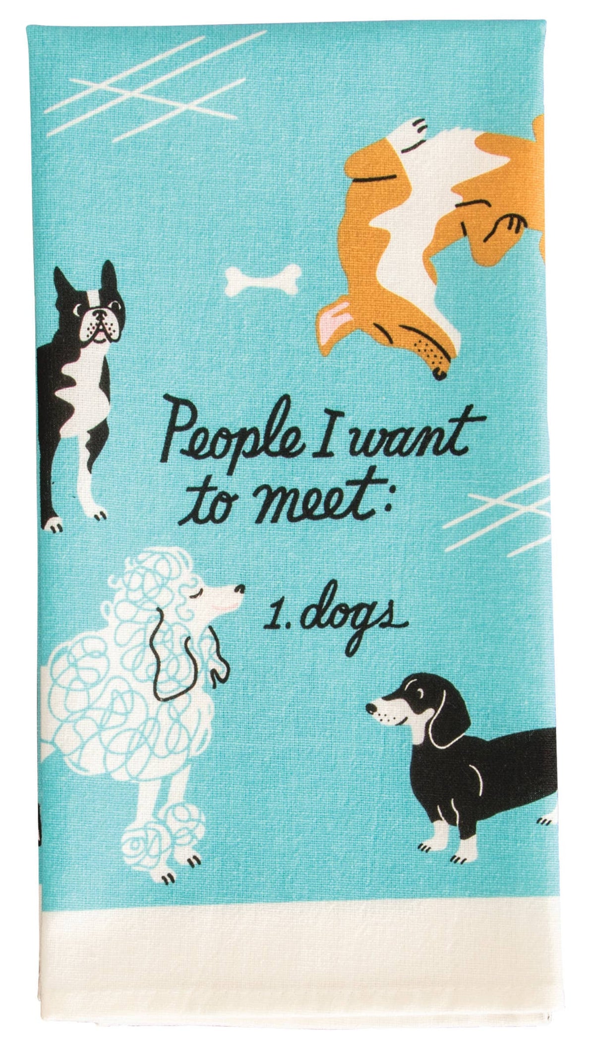 People To Meet: Dogs Dish Towel