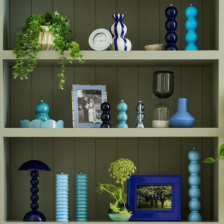 Chambray Blue Chubbie Salt or Pepper Mill