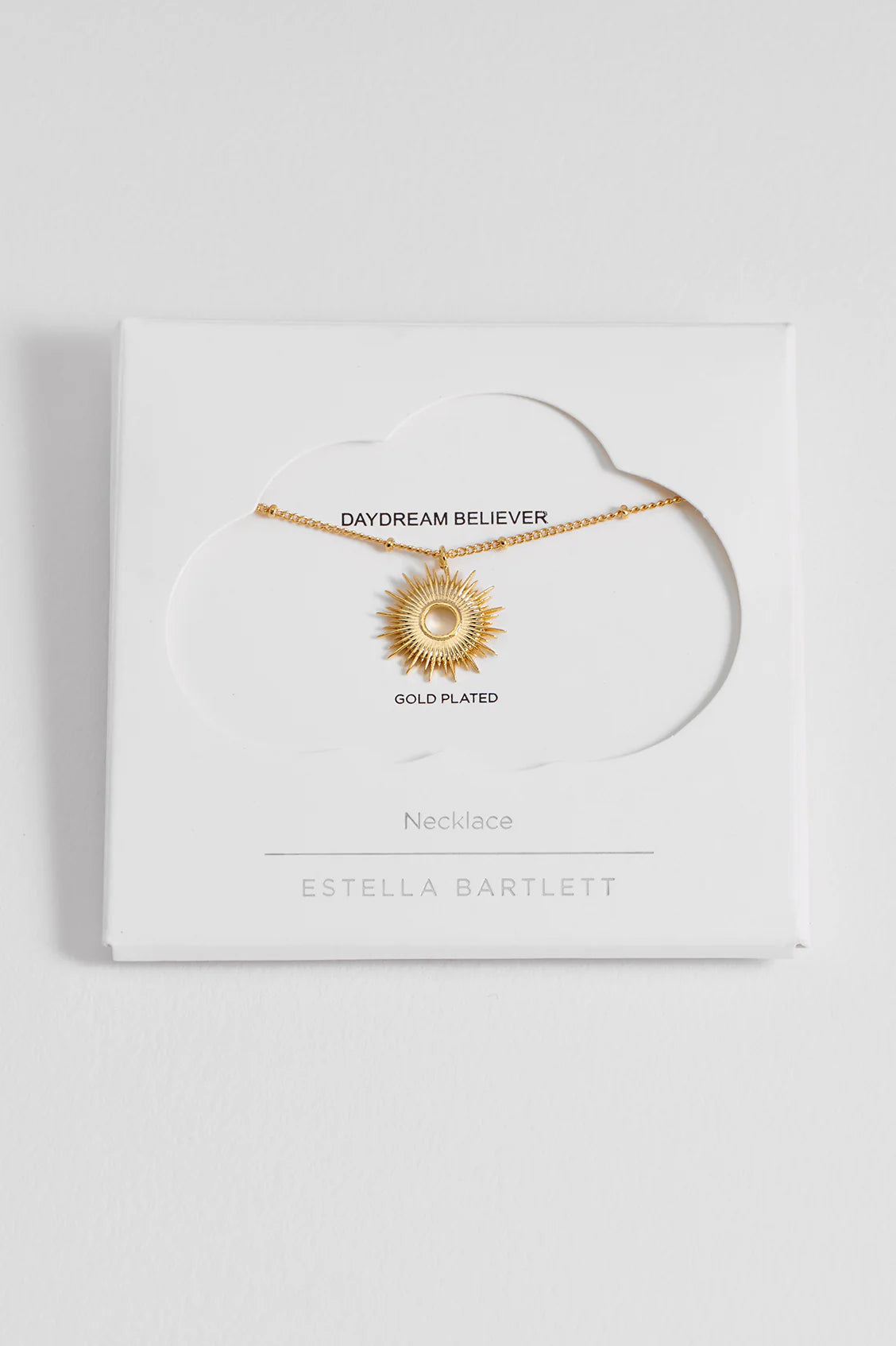 Full Sunburst Gold Necklace