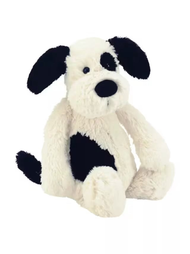 Bashful Black & Cream Puppy Original Medium