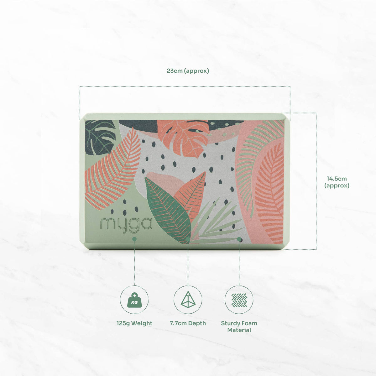 Printed Yoga Blocks: Terrazzo