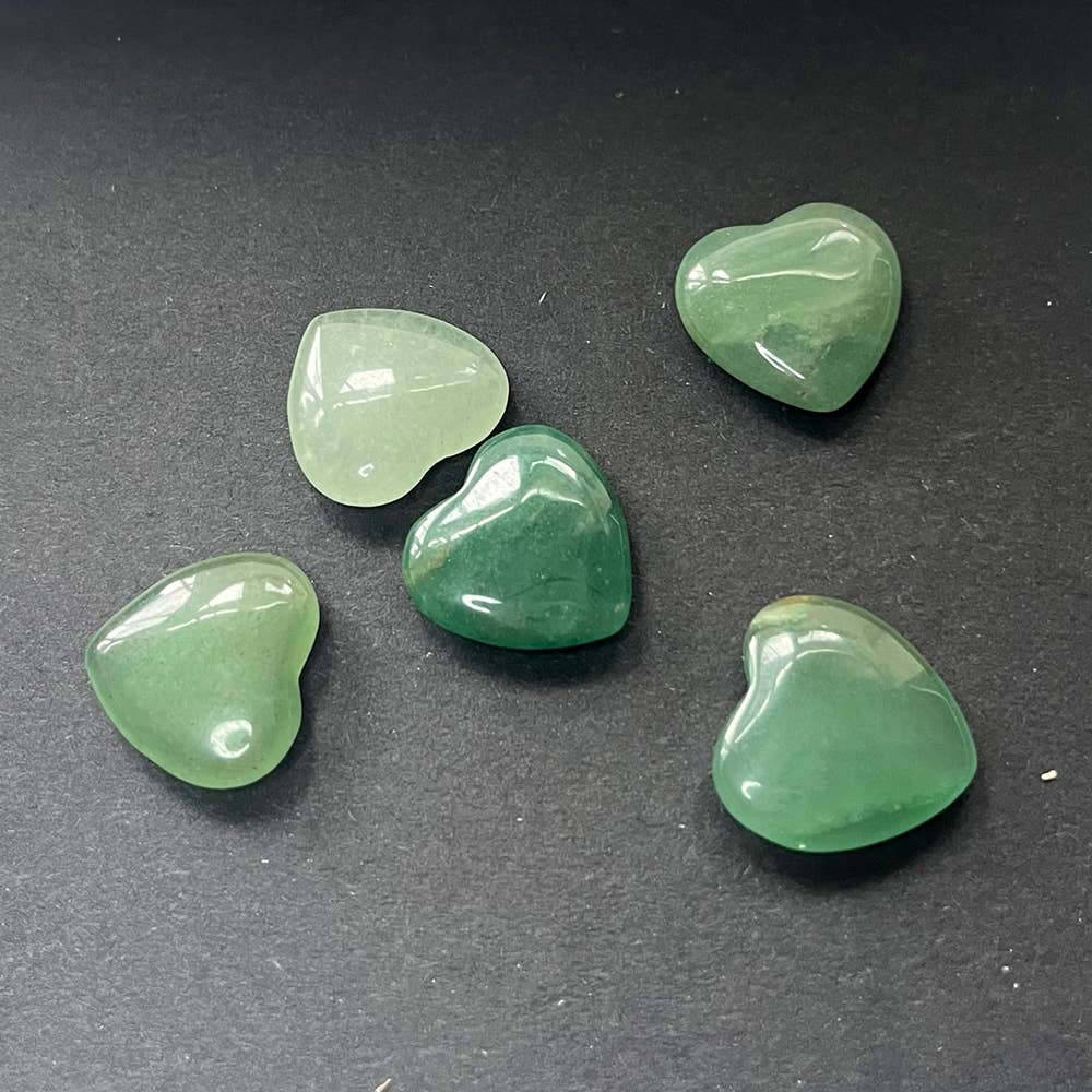 Mini Crystal Heart, 2cm: Green Aventurine